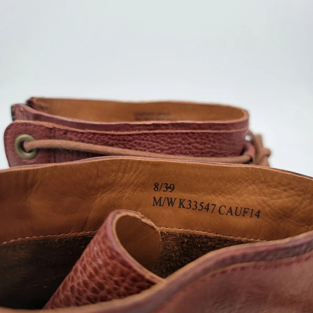 Kork Ease Kalpana Granny Lace Up Leather Boots Size 8 Brown Acadmia Romantic - Picture 13 of 16